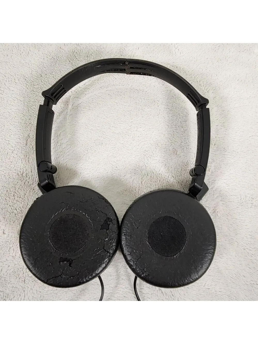 Sony Noise Cancelling Headphones Black MDR-NC7 Black Folding Corded Adjustable